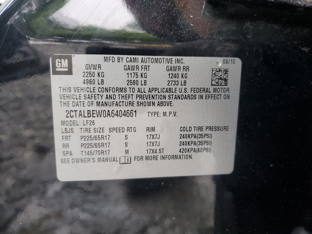 2CTALBEW0A6404661 2010 GMC Terrain Sle