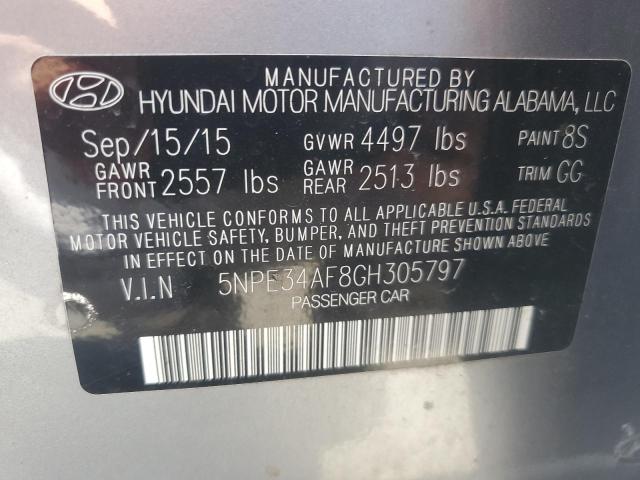 2016 Hyundai Sonata Sport VIN: 5NPE34AF8GH305797 Lot: 53827194