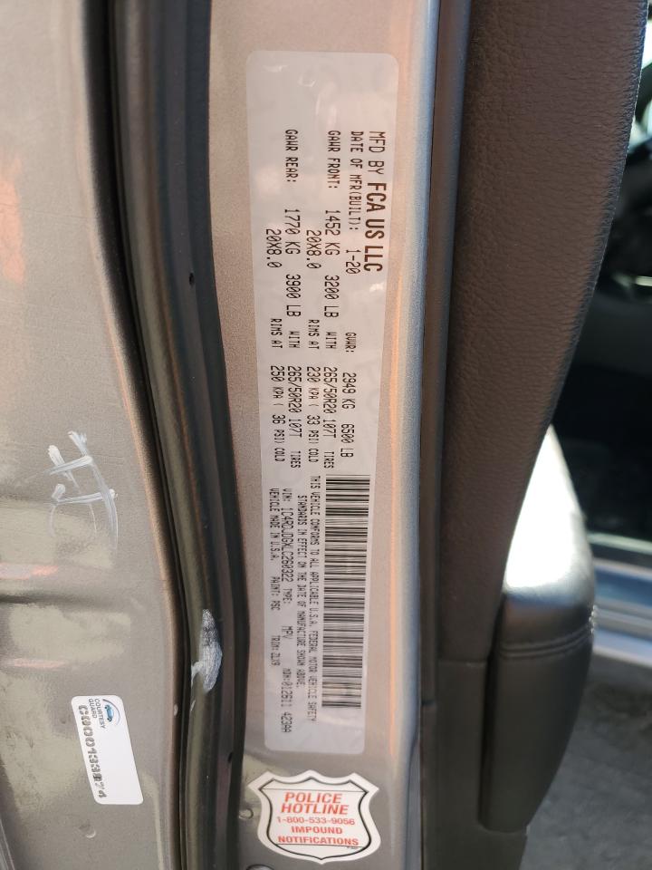 1C4RDJDGXLC260322 2020 Dodge Durango Gt