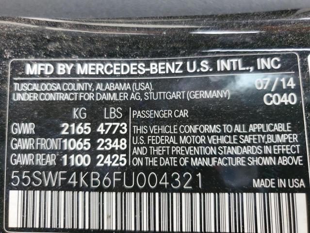 2015 MERCEDES-BENZ C-CLASS C3 55SWF4KB6FU004321