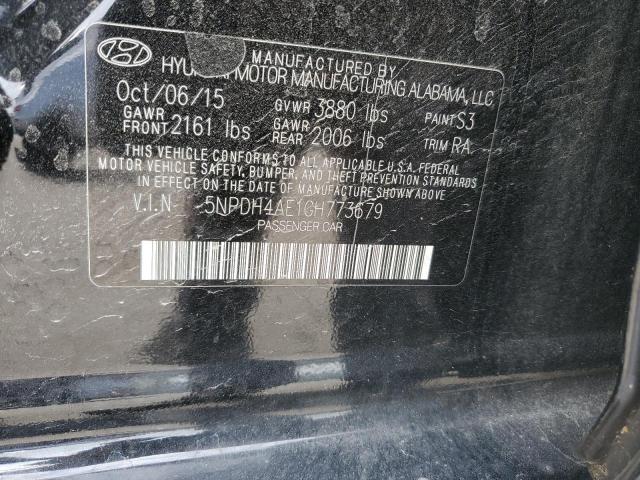 2016 HYUNDAI ELANTRA SE - 5NPDH4AE1GH773679