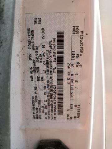 2007 Ford Econoline E350 Super Duty Wagon VIN: 1FBSS31L97DA80421 Lot: 58076494