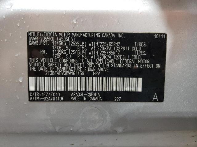 2T3BF4DV3BW161459 2011 Toyota Rav4