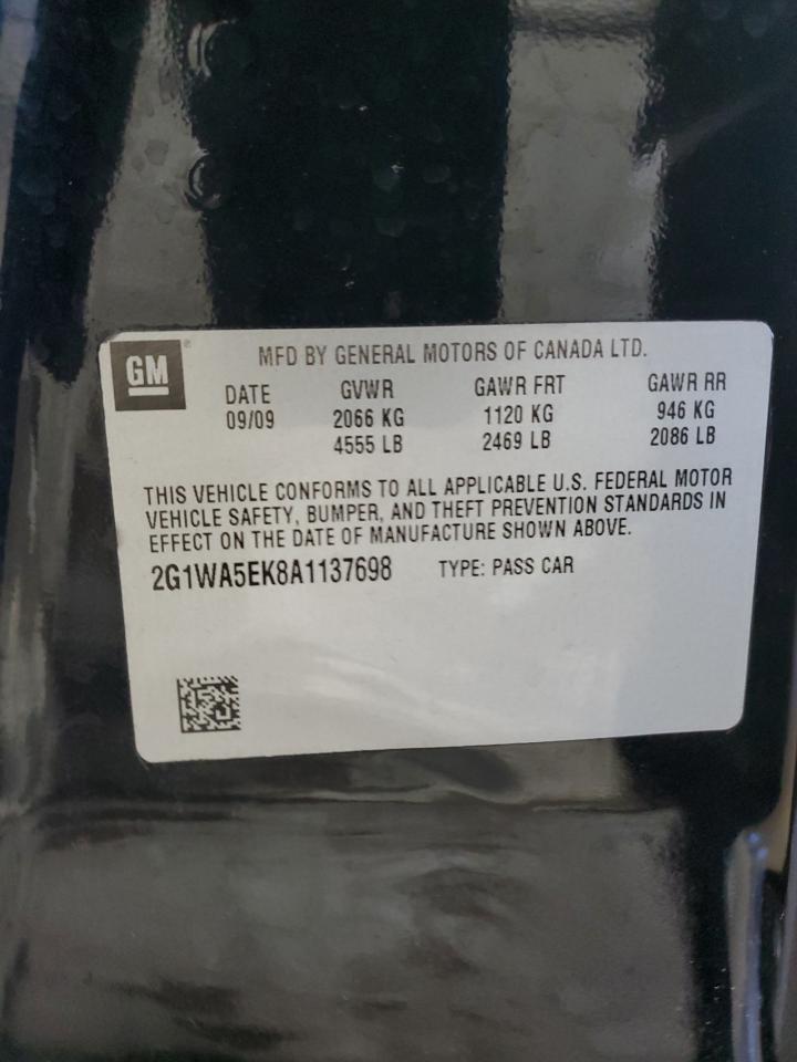 2G1WA5EK8A1137698 2010 Chevrolet Impala Ls