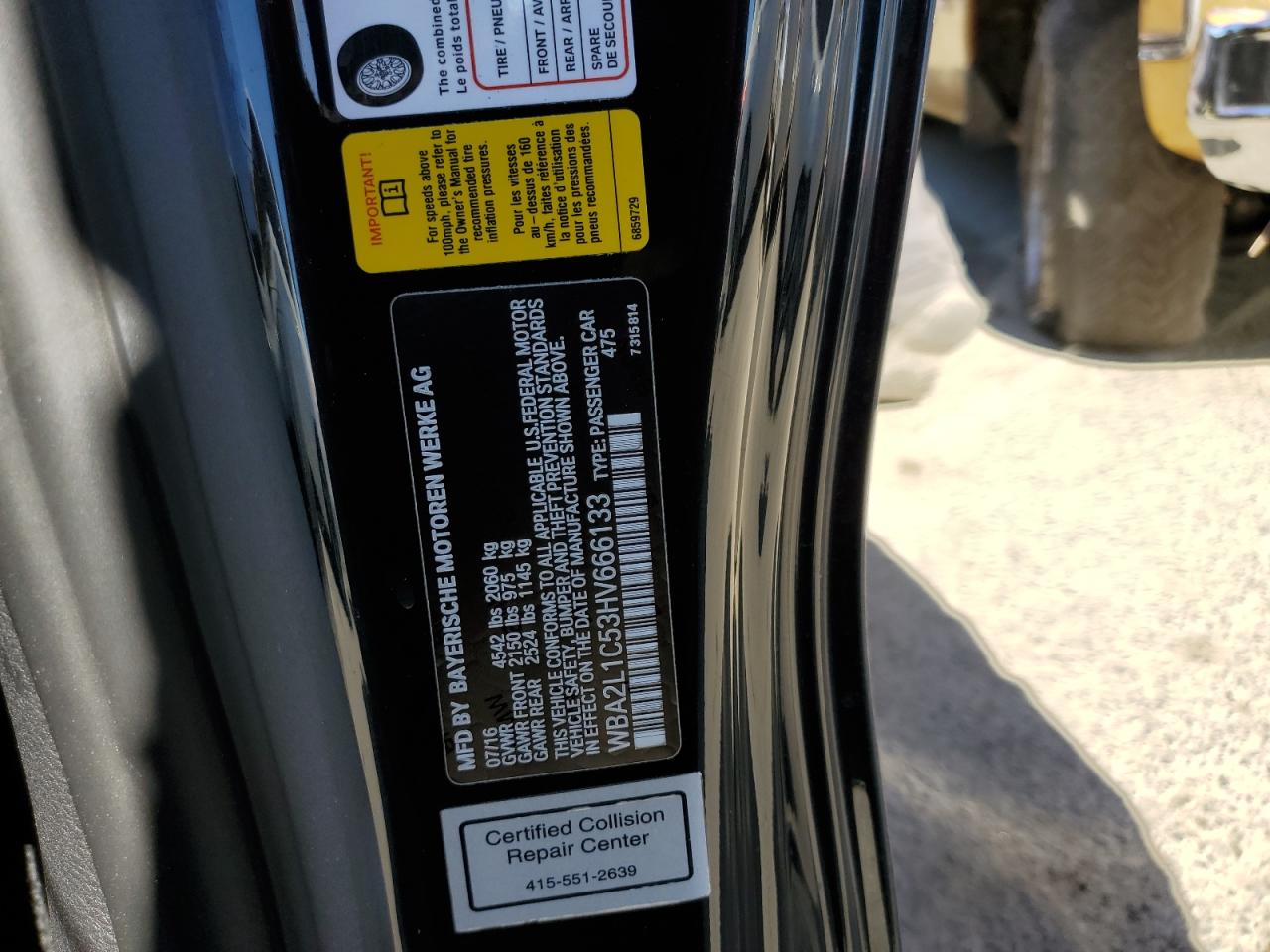 WBA2L1C53HV666133 2017 BMW M240I