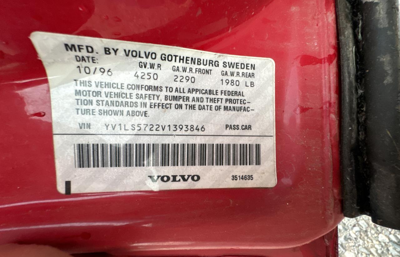 YV1LS5722V1393846 1997 Volvo 850 T5