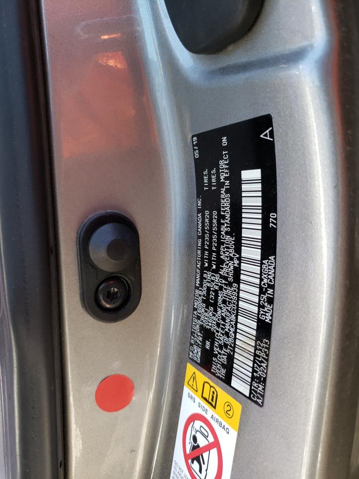 2T2BGMCA8KC039939 2019 Lexus Rx 450H Base