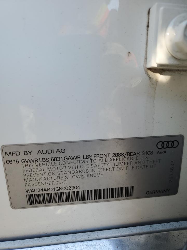 WAU34AFD1GN002304 2016 Audi A8 L Quattro