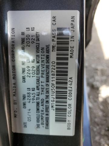 2015 Mazda 6 Sport VIN: JM1GJ1U50F1187220 Lot: 53797184