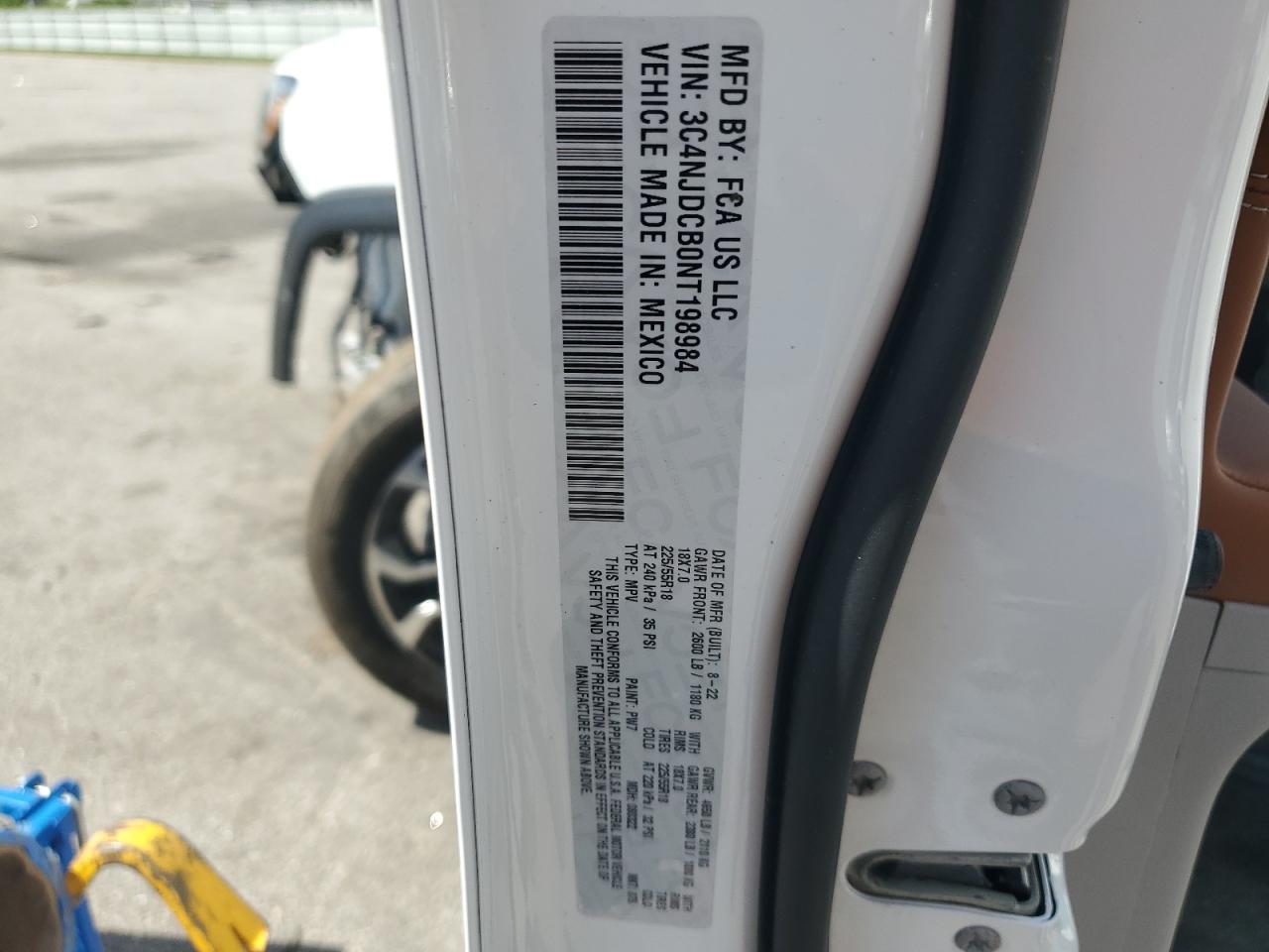 3C4NJDCB0NT198984 2022 Jeep Compass Limited