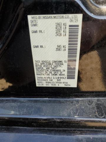 2020 Nissan Altima Sr VIN: 1N4BL4CV9LC118992 Lot: 55007634