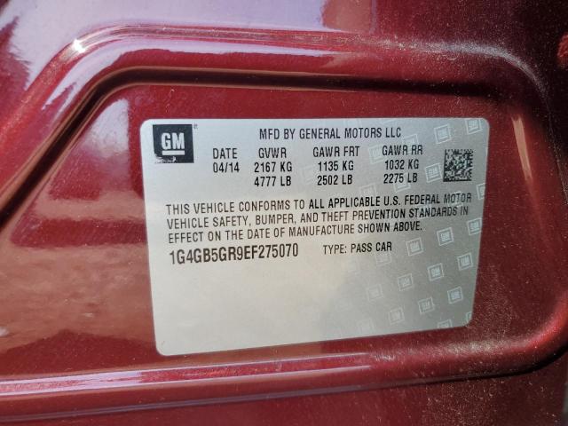 2014 Buick Lacrosse VIN: 1G4GB5GR9EF275070 Lot: 54550424