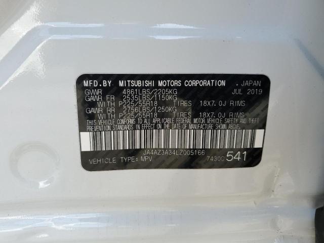 2020 Mitsubishi Outlander Se VIN: JA4AZ3A34LZ005166 Lot: 54820764