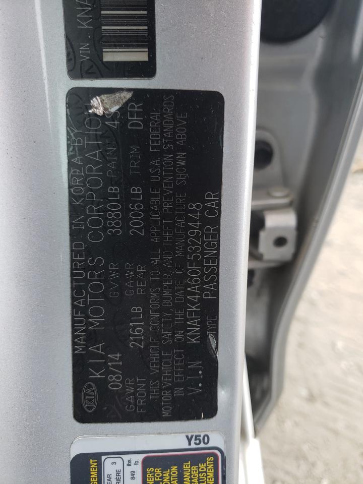 KNAFK4A60F5329448 2015 Kia Forte Lx