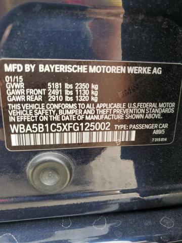 2015 BMW 535 I - WBA5B1C5XFG125002