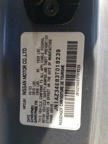 2003 Nissan 350Z Coupe VIN: JN1AZ34E83T019239 Lot: 57121934