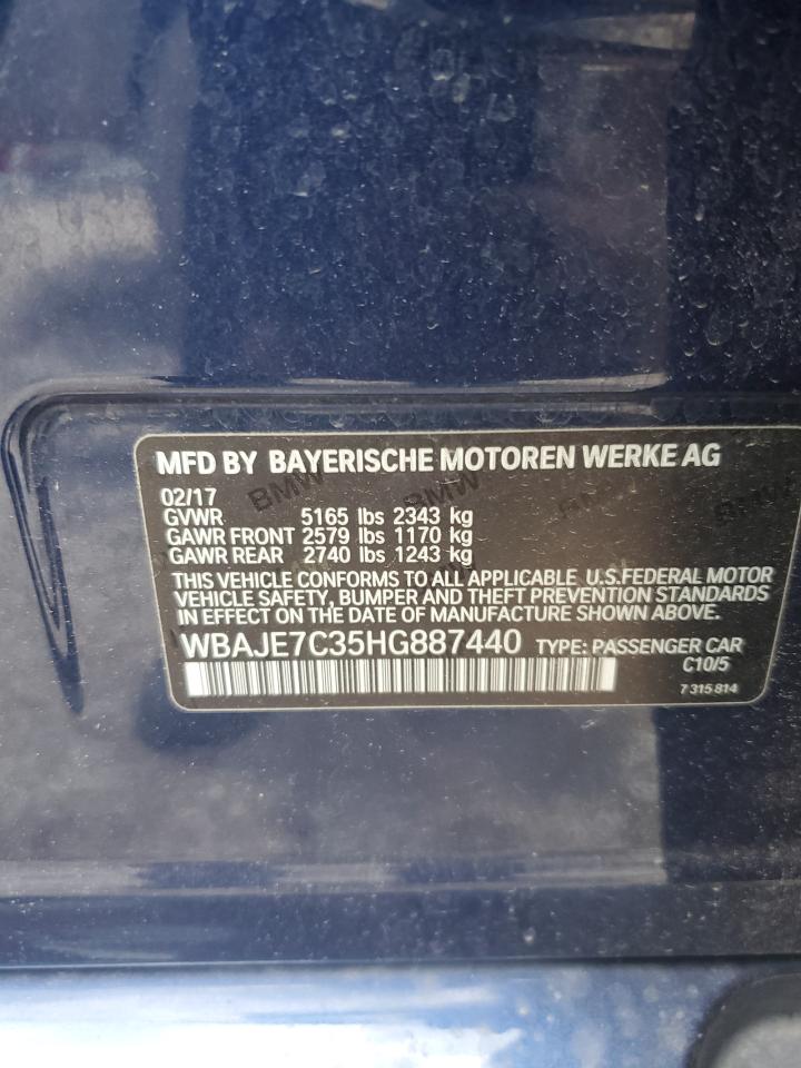 WBAJE7C35HG887440 2017 BMW 540 Xi