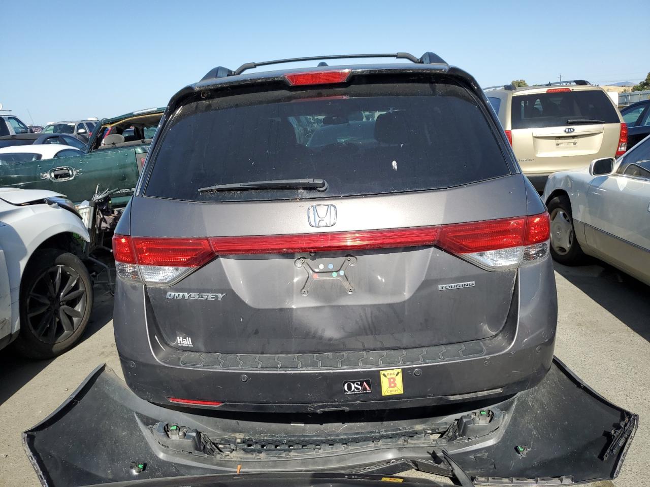 5FNRL5H96EB047945 2014 Honda Odyssey Touring