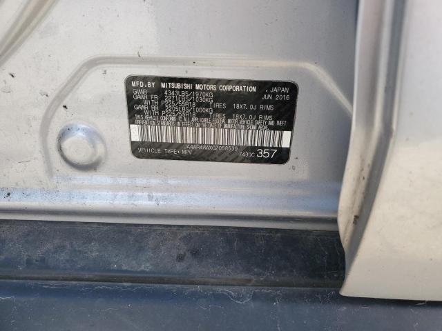 2016 MITSUBISHI OUTLANDER - JA4AR4AWXGZ058539