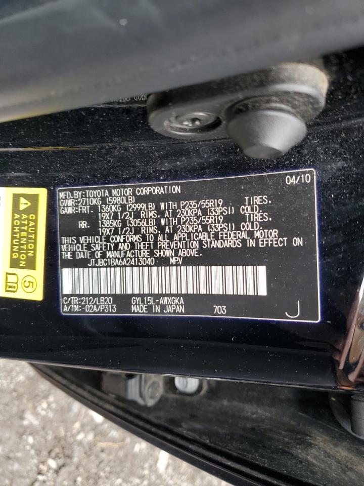 JTJBC1BA6A2413040 2010 Lexus Rx 450