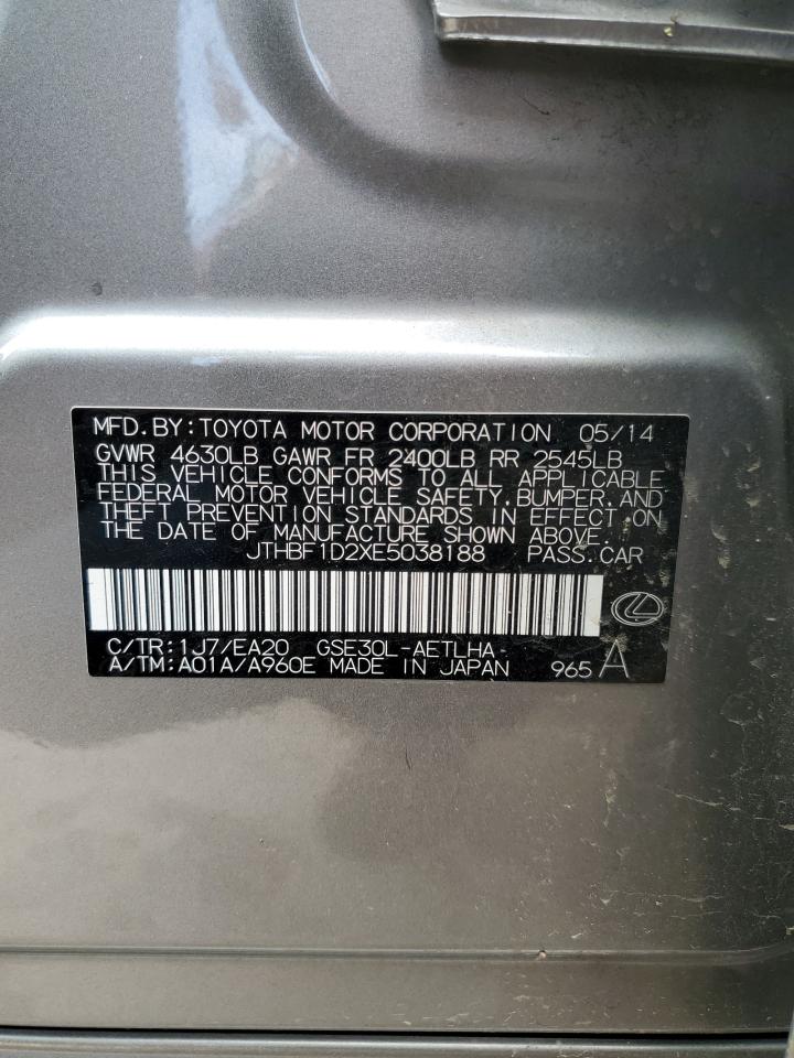 JTHBF1D2XE5038188 2014 Lexus Is 250