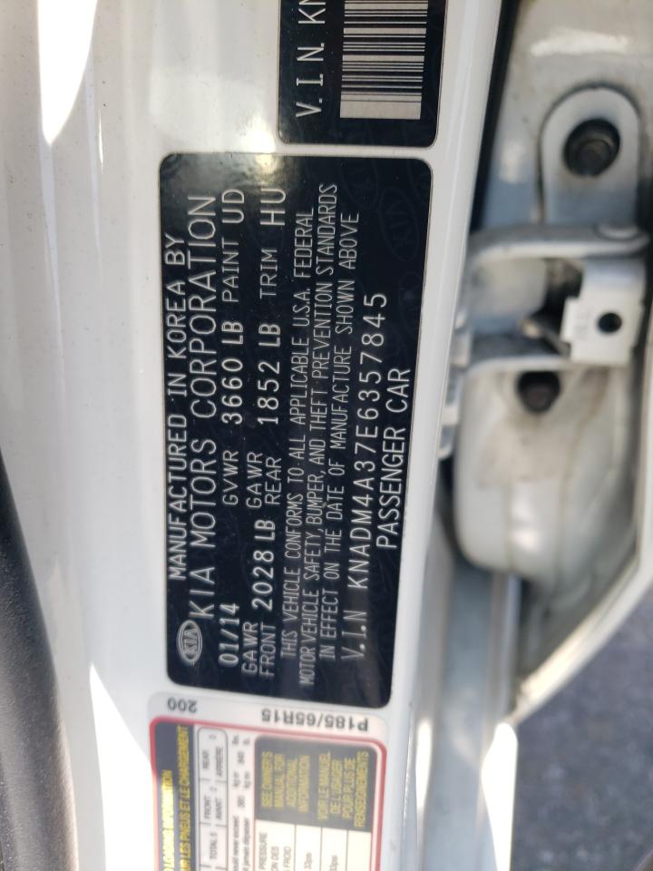 KNADM4A37E6357845 2014 Kia Rio Lx