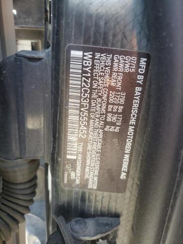 VIN WBY1Z2C53FV555452 2015 BMW I3, Bev no.12