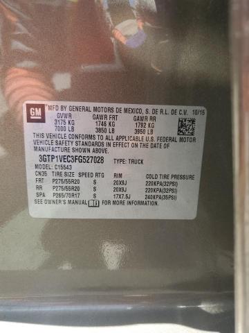 2015 GMC Sierra C1500 Slt VIN: 3GTP1VEC3FG527028 Lot: 56208704