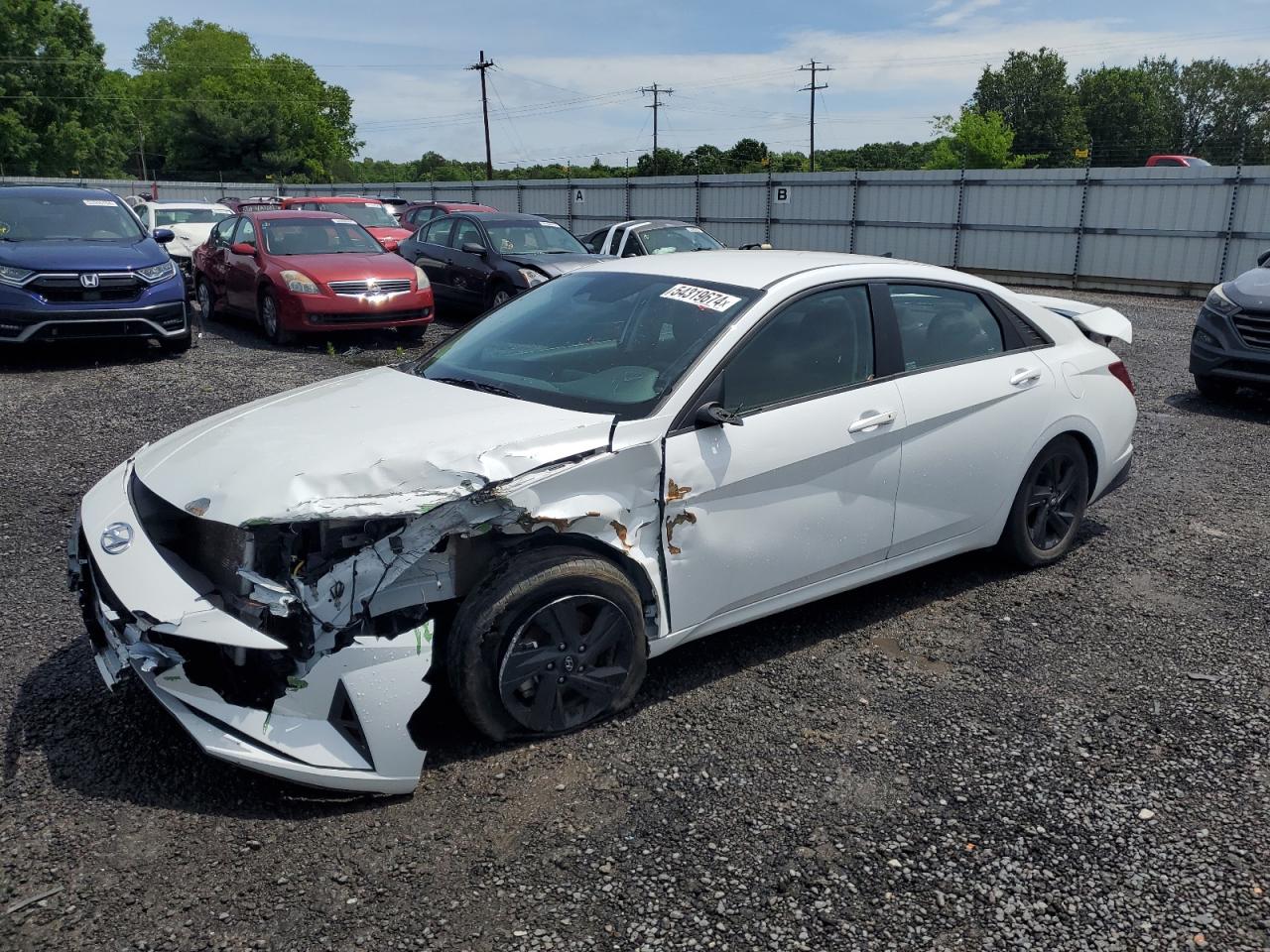 2021 Hyundai Elantra Sel vin: 5NPLM4AG0MH047686