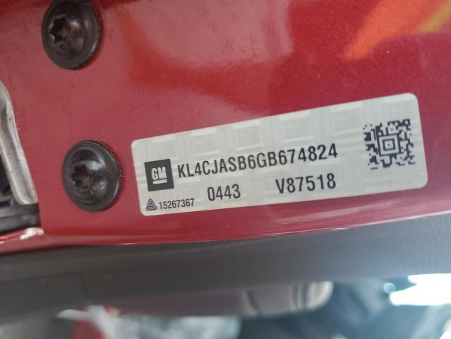 2016 Buick Encore VIN: KL4CJASB6GB674824 Lot: 53262394