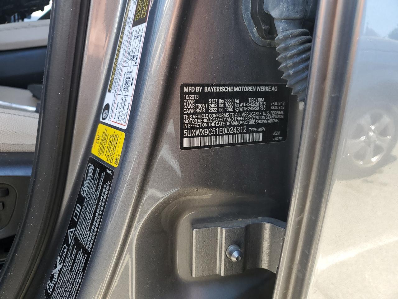 Lot #3318182945 2014 BMW X3 XDRIVE2