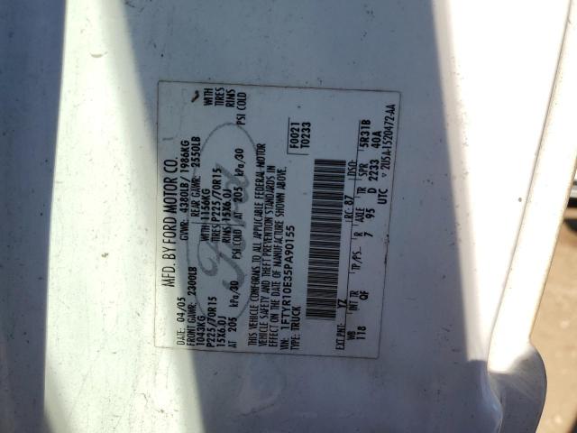 2005 Ford Ranger VIN: 1FTYR10E35PA90155 Lot: 52290874