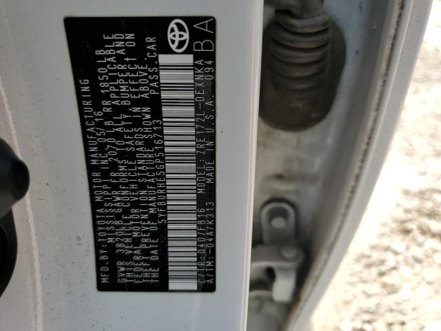 2016 TOYOTA COROLLA L - 5YFBURHE5GP516713