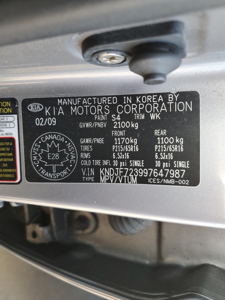 KNDJF723997647987 2009 Kia Sportage Lx