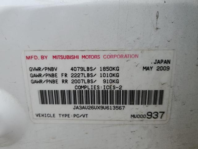 2009 Mitsubishi Lancer Es/Es Sport VIN: JA3AU26UX9U613567 Lot: 56402934