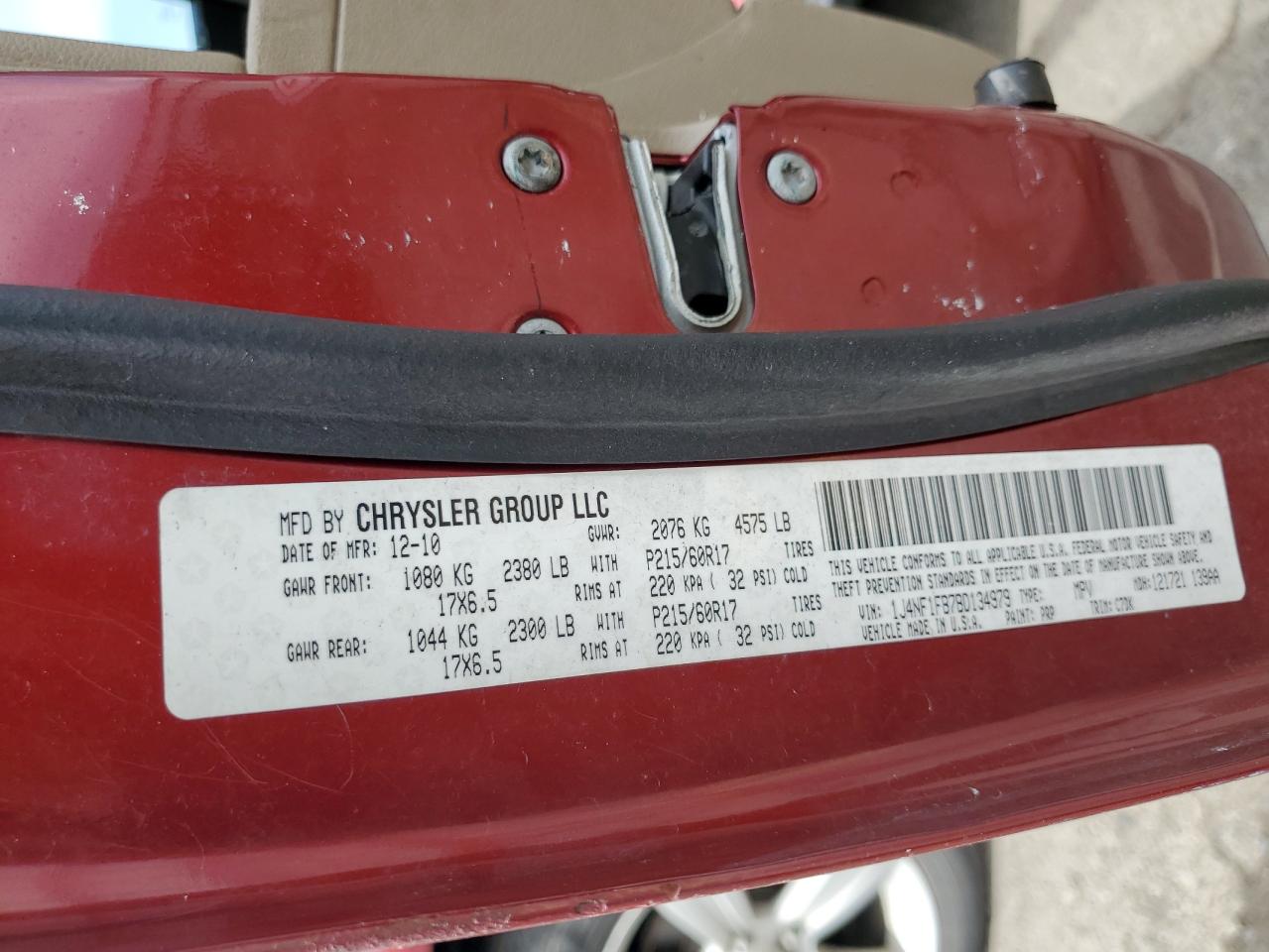 1J4NF1FB7BD134979 2011 Jeep Compass Sport