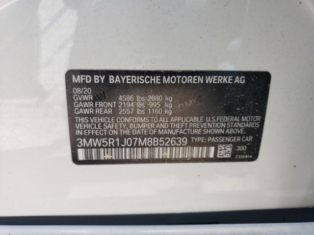 3MW5R1J07M8B52639 BMW 3 Series 330I 12