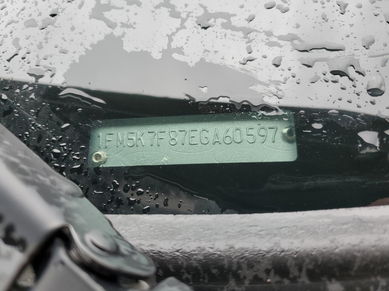 1FM5K7F87EGA60597 2014 Ford Explorer Limited