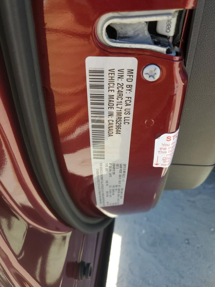 2C4RC1L71MR529644 2021 Chrysler Pacifica Hybrid Touring L