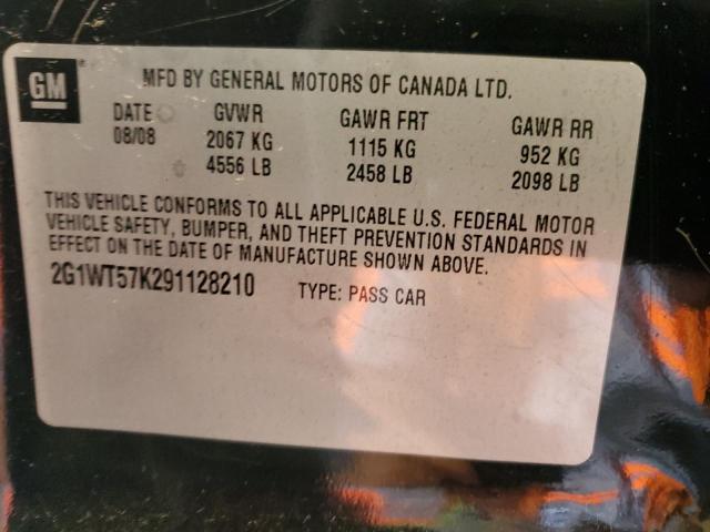 2009 Chevrolet Impala 1Lt VIN: 2G1WT57K291128210 Lot: 56599744