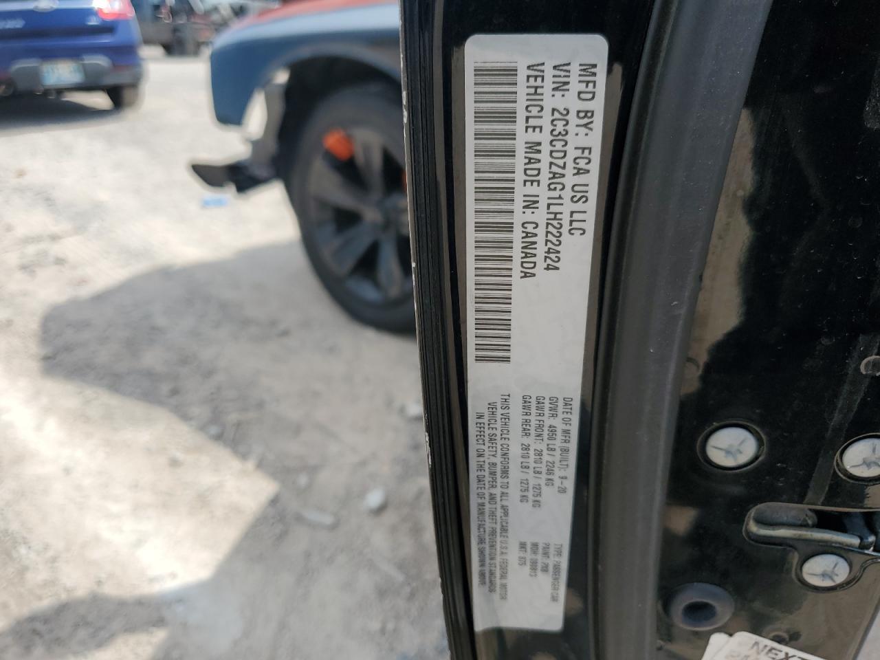 2C3CDZAG1LH222424 2020 Dodge Challenger Sxt