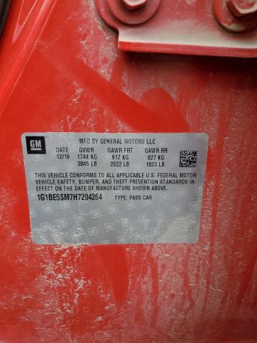 2017 Chevrolet Cruze Lt VIN: 1G1BE5SM7H7204264 Lot: 54844764