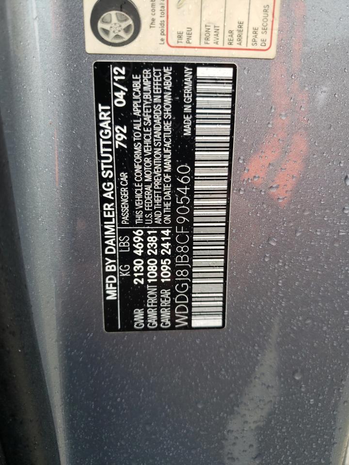 WDDGJ8JB8CF905460 2012 Mercedes-Benz C 350 4Matic