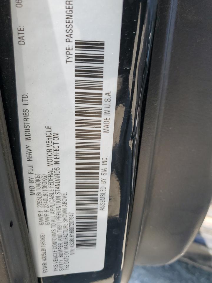 4S3BL616887207647 2008 Subaru Legacy 2.5I