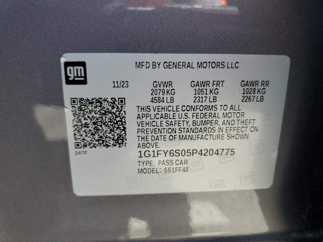 1G1FY6S05P4204775 2023 Chevrolet Bolt Euv Lt