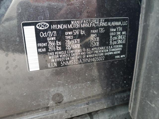 2022 HYUNDAI SANTA FE S - 5NMS3DAJ9NH405022