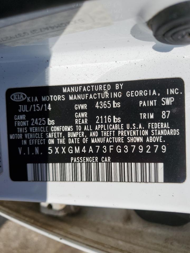 5XXGM4A73FG379279 2015 Kia Optima Lx