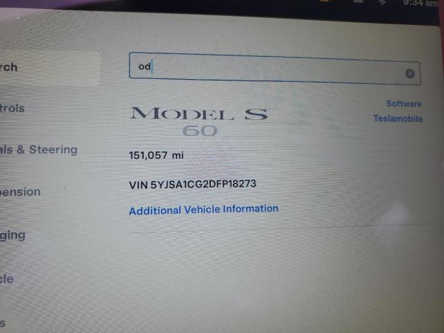 2013 Tesla Model S VIN: 5YJSA1CG2DFP18273 Lot: 55904294