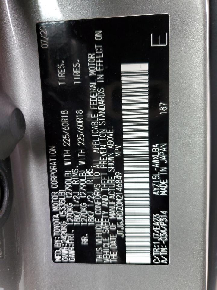 JTJGJRDZ0M2146849 2021 Lexus Nx 300H Base