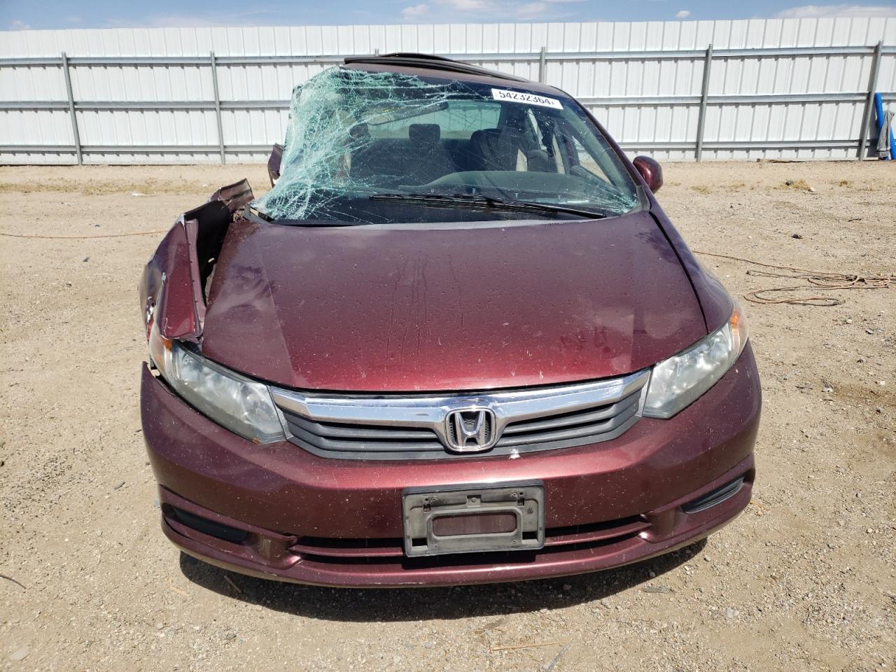 2HGFB2F97CH554935 2012 Honda Civic Exl